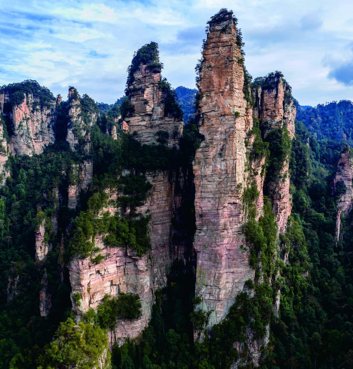 Golden Whip Rock rising above the valley