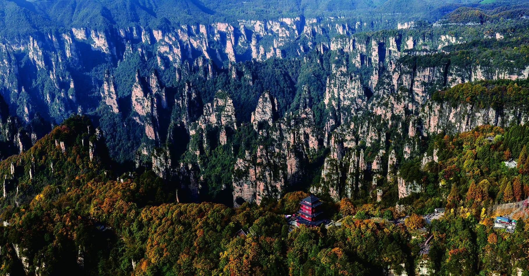 Tianzi Mountain’s sandstone peak forest